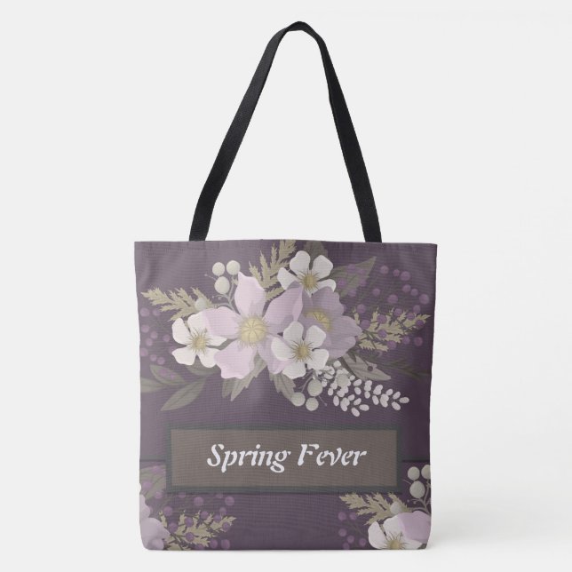 Spring Fever Floral Tote Bag (Front)