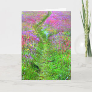 Spring field greetings card
