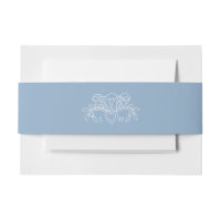 Spring fleur de lis dusty blue white wedding