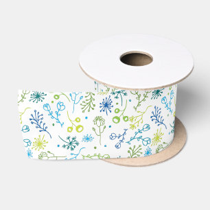 Spring Fling Floral Satin Ribbon