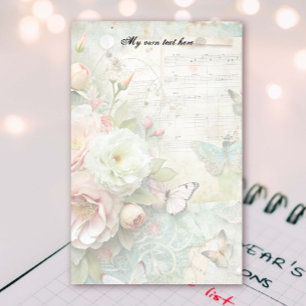 Spring Floal Letter Sheets Stationery