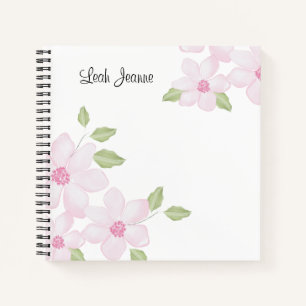 Spring Floral 8.5" x 8.5" Spiral Notebook