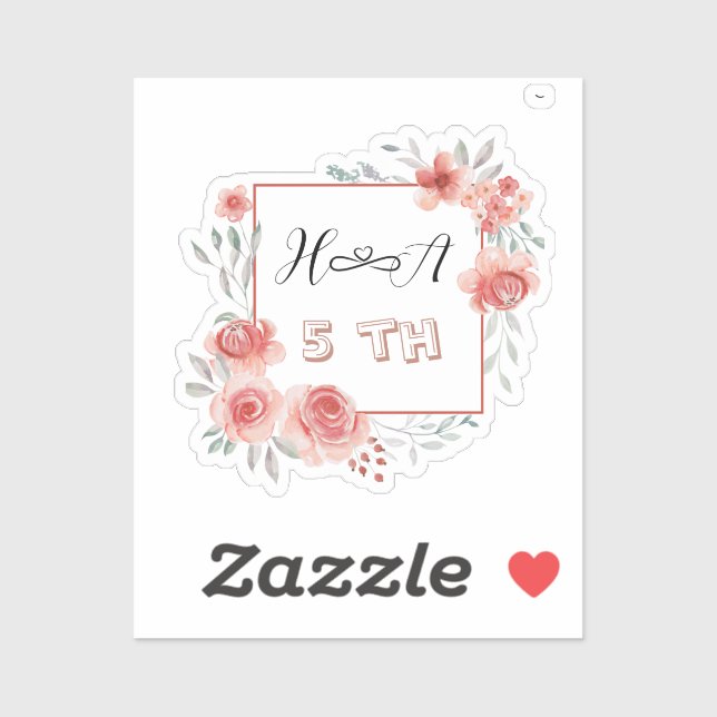 Spring Floral Anniversary | Elegant Modern Wedding (Sheet)