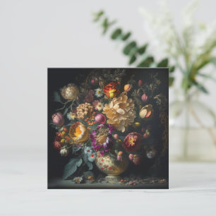 Spring Floral Arrangement Wedding Invitation
