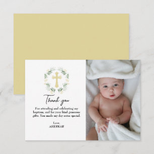 Spring Floral Arrangements photo Thank You Card