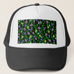 Spring Floral Art Trucker Hat