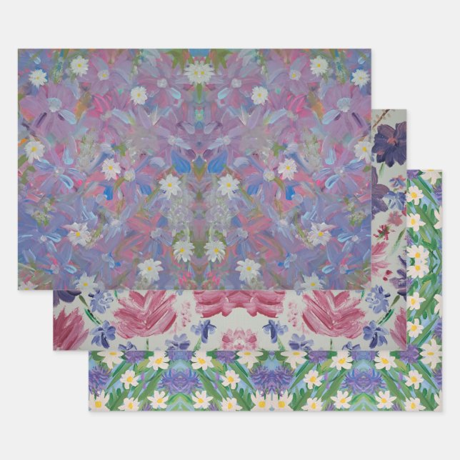 Spring Floral Assortment Wrapping Paper (Set)