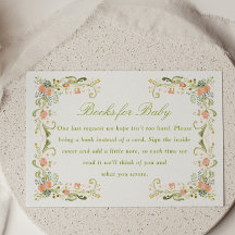 Spring Floral Baby Shower Books for Baby