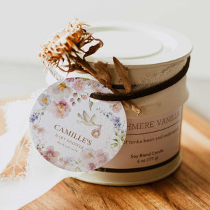 Spring Floral Baby Shower Thank you Favour Tags