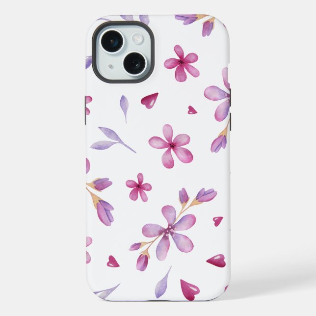 Spring floral background iPhone case (Back)