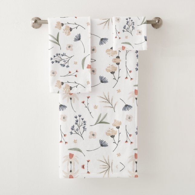 spring floral  bath towel set (Insitu)