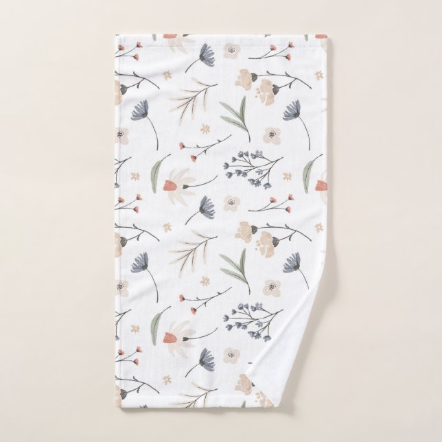 spring floral  bath towel set (Hand Towel)