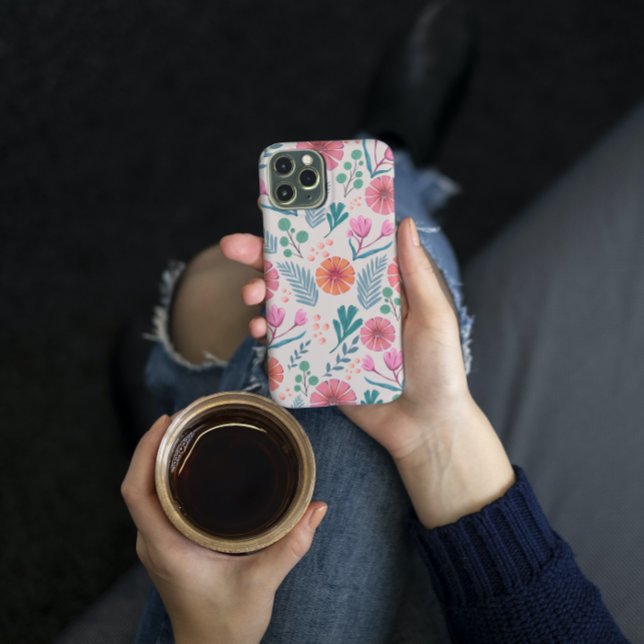 Spring Floral Botanical Pattern Colourful Phone Ca Case-Mate iPhone Case (Creator Uploaded)
