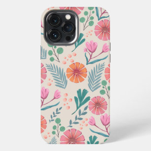 Spring Floral Botanical Pattern Colourful Phone Ca iPhone 13 Pro Max Case