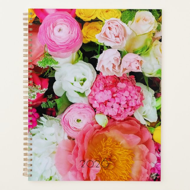 Spring Floral Bouquet 2026 Planner (Front)