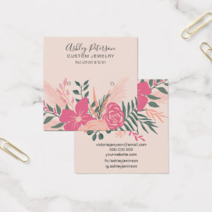 Spring floral bouquet chic stud earring display
