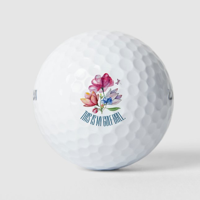 Spring Floral Bouquet Golf Balls (Front)