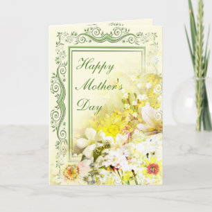 Spring Floral Bouquet Mother's Day Greeting Card