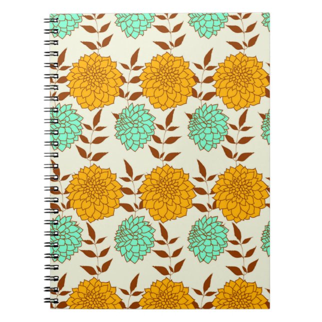 Spring Floral Bouquet Spiral Notebook (Front)