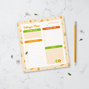 Spring Floral Bouquets Daily Planner Notepad