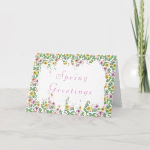 Spring floral card