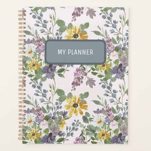 Spring Floral Day Planner (Front)