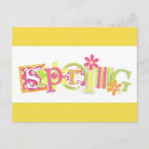 SPRING Floral Design Postcard