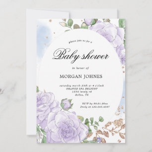 spring floral elegant Baby Shower Invitation