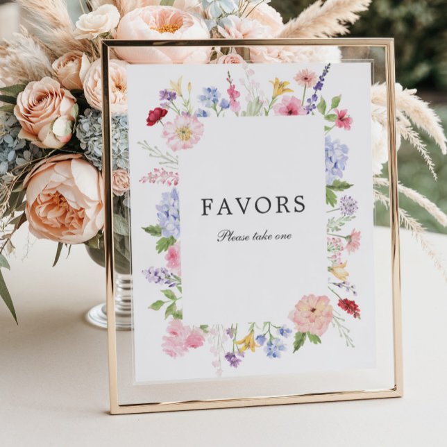 Spring Floral Frame Favours Poster (Creator Uploaded)