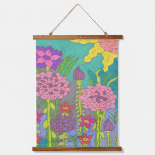 Spring Floral Garden Hanging Tapestry