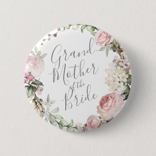 Spring Floral Grandmother of the Bride Button