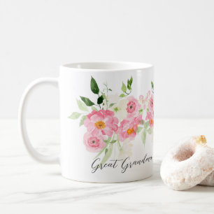 Spring Floral Great Grandma Coffee Mug