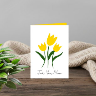 Spring Floral Greeting Card for Mum