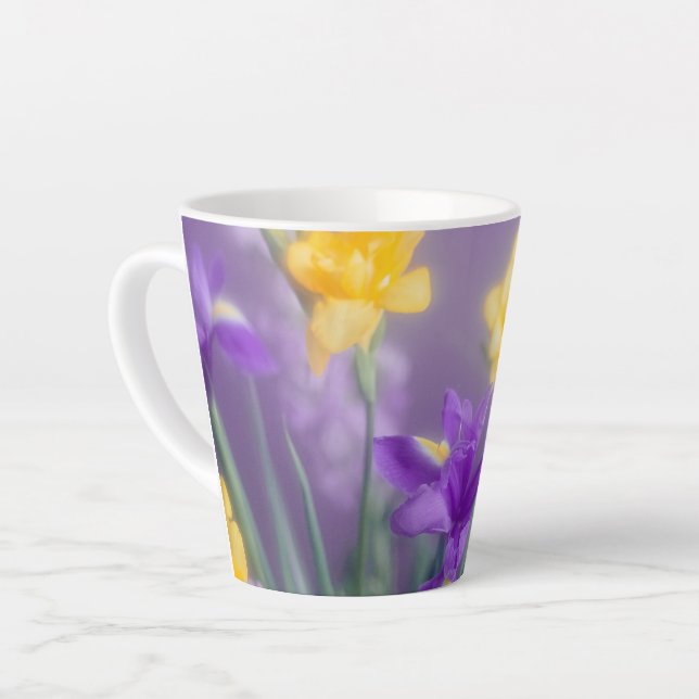 Spring floral Latte Mug (Left Angle)