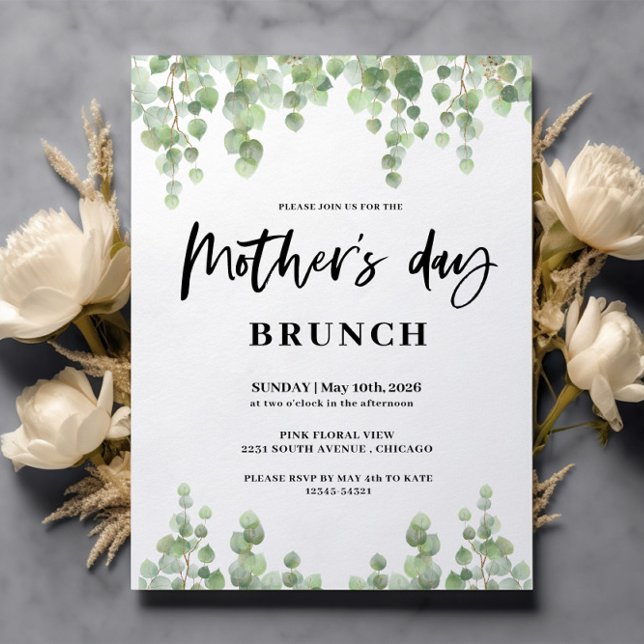 Spring floral Mother's day Brunch  Invitation (Creator Uploaded)