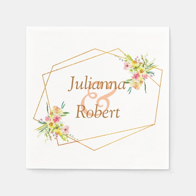 Spring floral  napkins (Front)