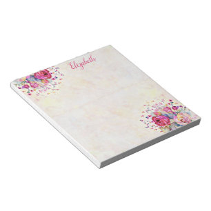 Spring floral notepad