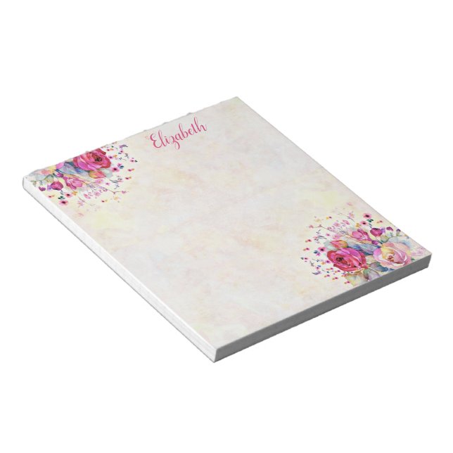 Spring floral  notepad (Angled)