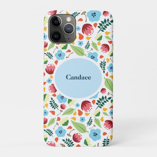 Spring Floral Personalised  Case-Mate iPhone Case (Back)