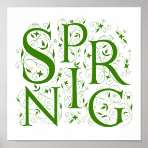 Spring floral poster