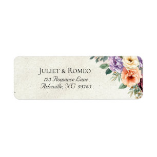 Spring Floral Return Address Label