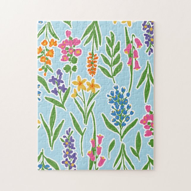 Spring Floral Stems Jigsaw Puzzle (Vertical)