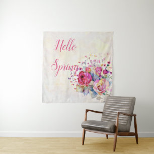 Spring floral tapestry