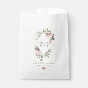 Spring Floral Thank You Favour Bag