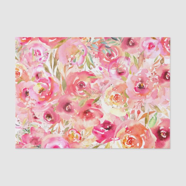 Spring Floral Tissue Paper - Fresh Blossoms (Front)