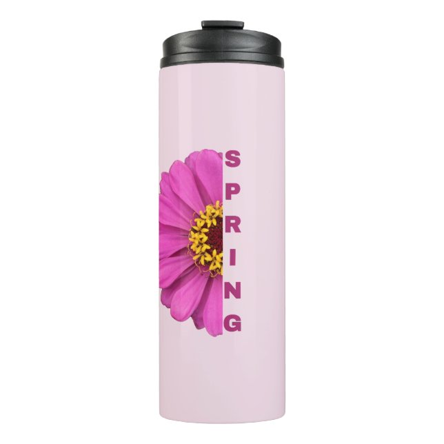 Spring Floral Tumbler | Spring Travel Mug (Front)