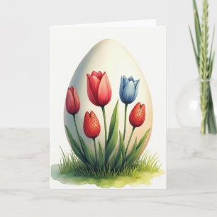 Spring Floral Watercolor Art Card