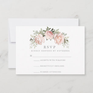 Spring Floral Watercolor RSVP Card