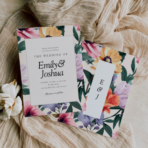 Spring Floral Wedding Invitation
