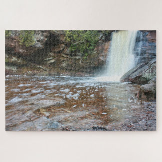 Spring Flow at Hungarian Falls – Upper Peninsula Jigsaw Puzzle